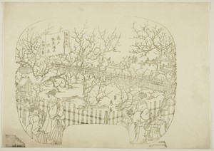Key block for a print from the series "Toto meisho" (Famous Views of the Eastern Capital)