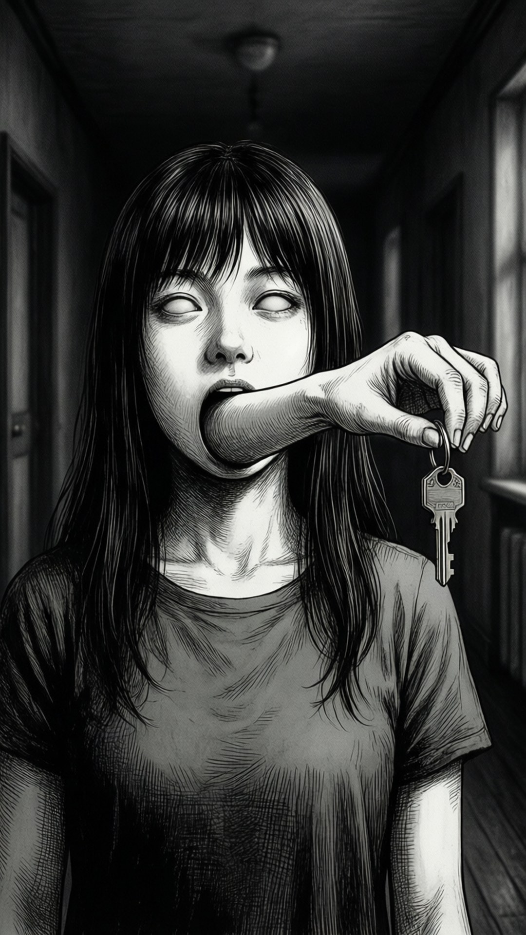 Key in Mouth Arm by Wallpapers.art Studio