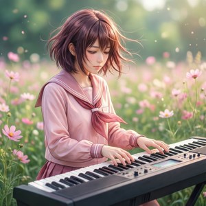 Keyboard in the Meadow