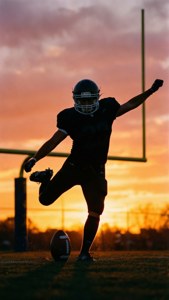 Kicking at Sunset