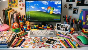 Kidcore Messy Desk