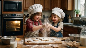 Kids Baking Cookies Together