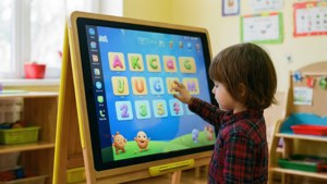 Kids Learning with Smart Board