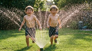 Kids Sprinkler Fun