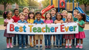 Kids Thanking Teacher