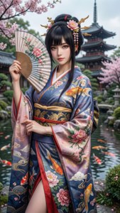 Kimono Garden Pose