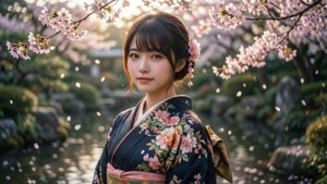 Kimono in the Garden