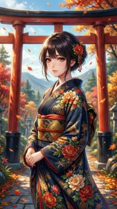 Kimono Miku Autumn