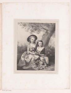 Kinderportretten van Marie Thérèse Charlotte en kroonprins Louis Joseph van Frankrijk