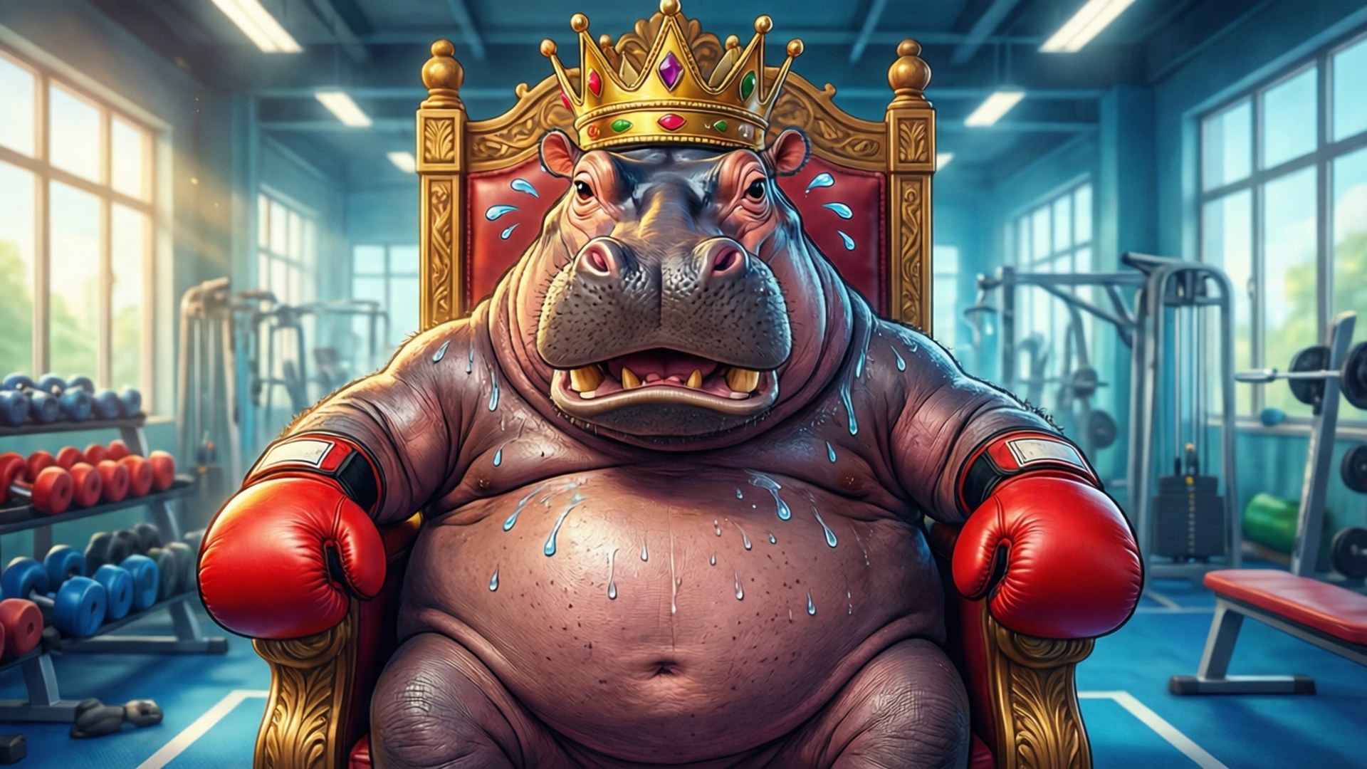 King Hippo's Throne by Wallpapers.art Studio