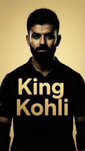 King Kohli Typography