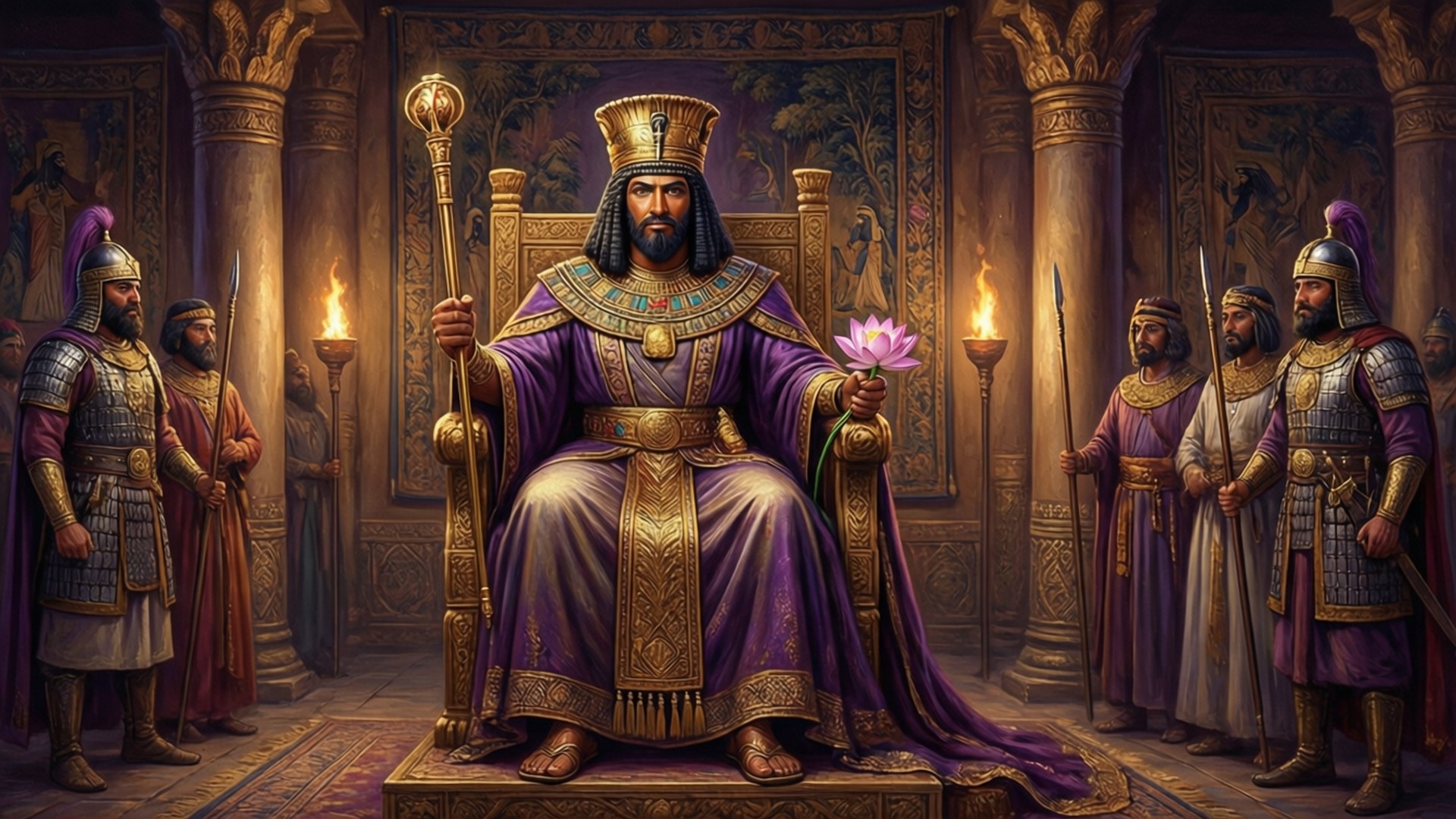 King of Kings on Throne by Wallpapers.art Studio