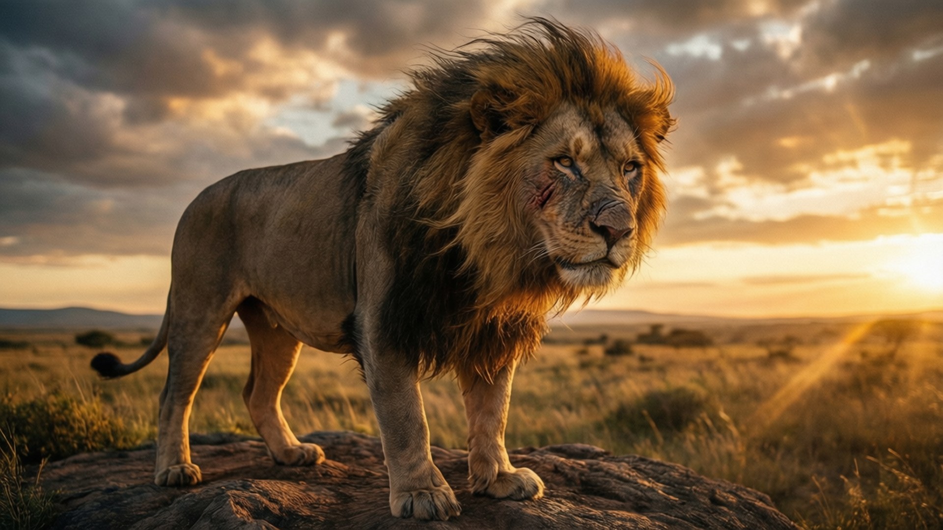 King of the Savanna by Wallpapers.art Studio