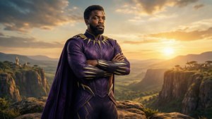 King of Wakanda Sunset