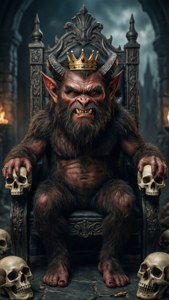 King on His Throne