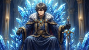 King Rimuru on Crystal Throne