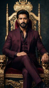 Kingly Maroon Suit