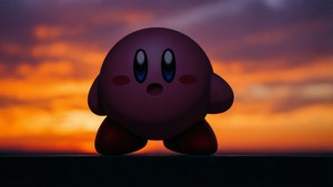 Kirby Silhouette Sunset