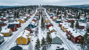 Kiruna Town Snow