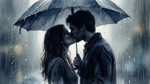 Kiss Under Umbrella