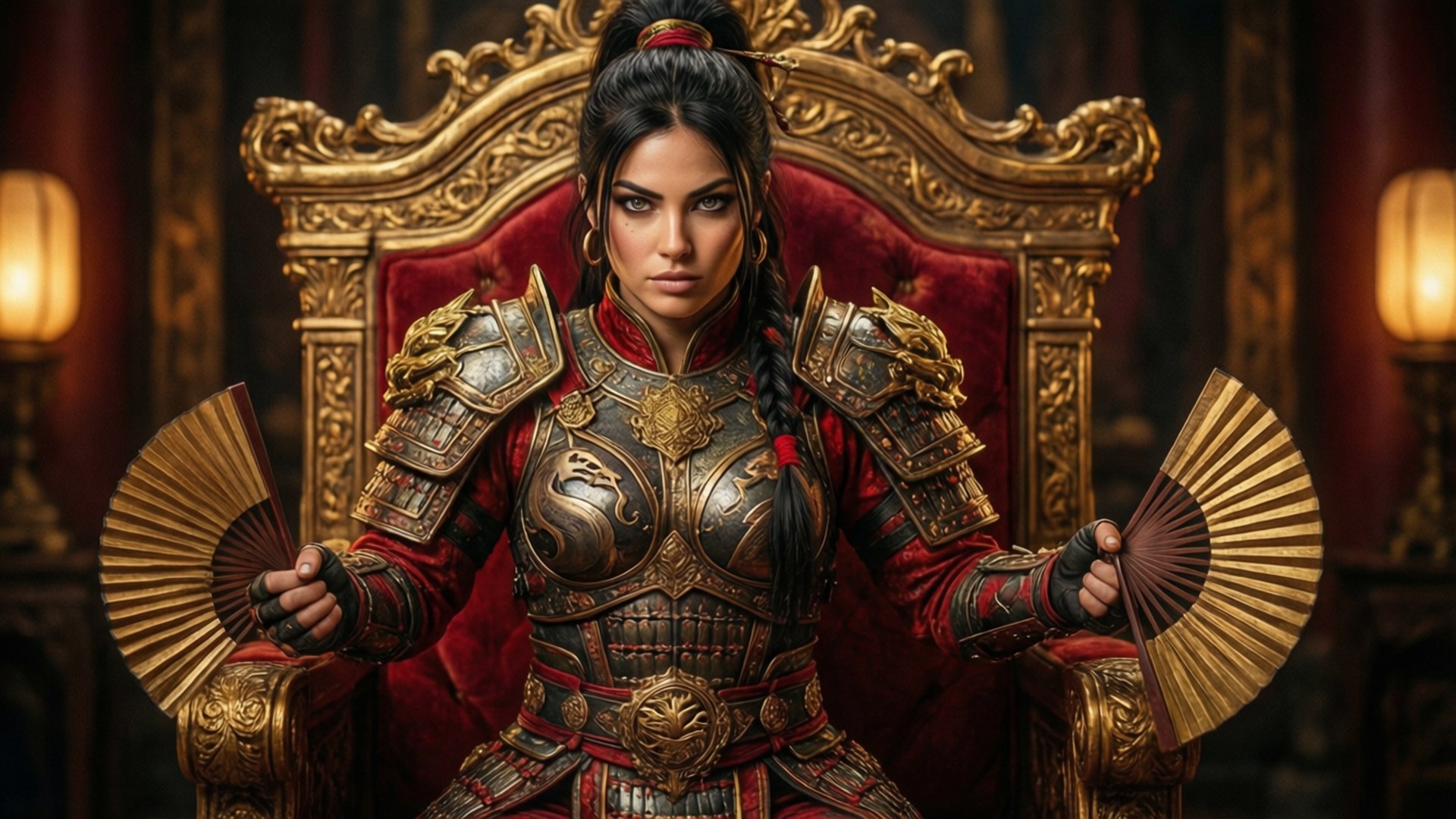 Kitana's Royal Fury by Wallpapers.art Studio