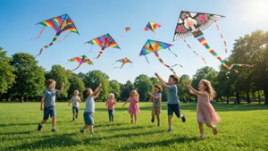 Kite Flying in Park