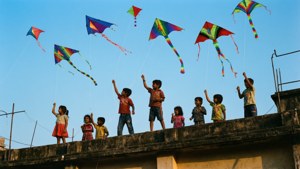 Kite Flying Rooftop