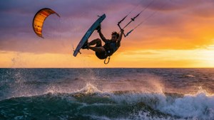 Kiteboarding Sunset Jump
