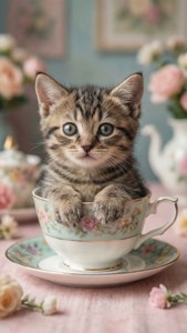Kitten in a Teacup