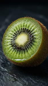 Kiwi Peeled Close Up