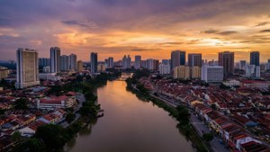 Klang City Skyline at Dusk