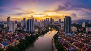 Klang Skyline at Dusk