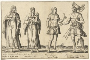 Kleding van Mediterrane volkeren rond 1580