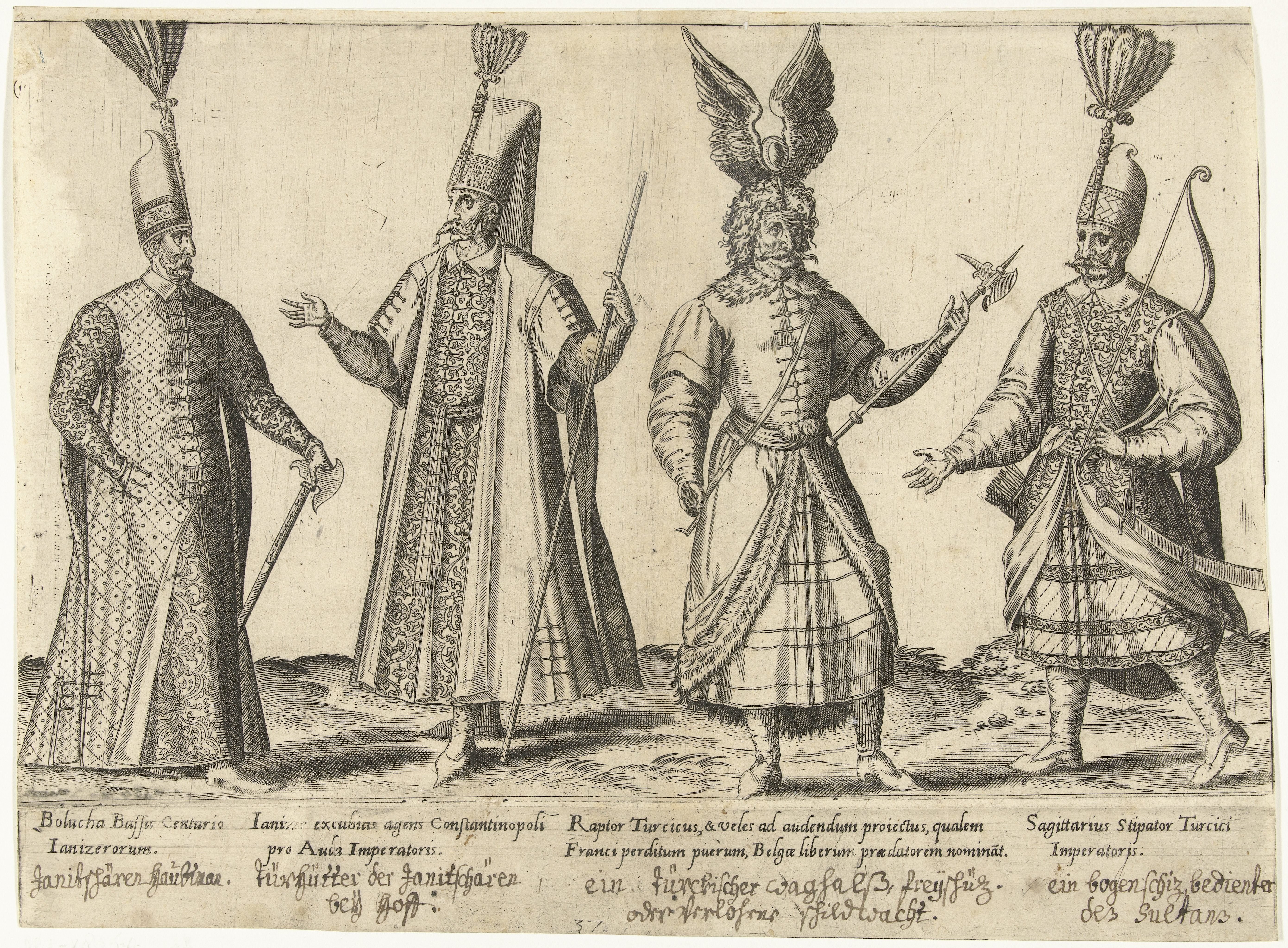 Kleding van Ottomaanse soldaten rond 1580 by Abraham de Bruyn