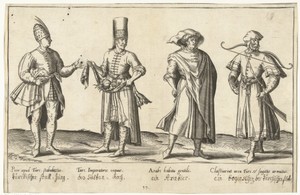 Kleding van Ottomanen en Arabieren rond 1580