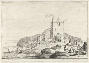 Klein fort aan een rivier