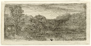 Klein grijs landschap