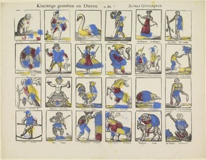 Kluchtige gestalten en dieren / Scènes grotesques