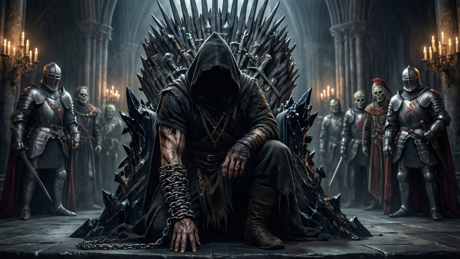 Kneel Before the Dark Throne by Wallpapers.art Studio