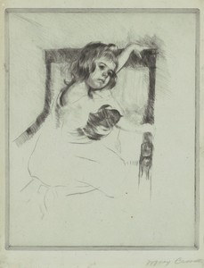 Kneeling in an Armchair