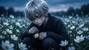 Kneeling in White