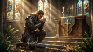 Kneeling Knight of the Light