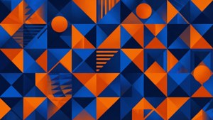 Knicks Geometric Abstract
