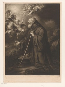 Knielende H. Franciscus van Paola in gebed