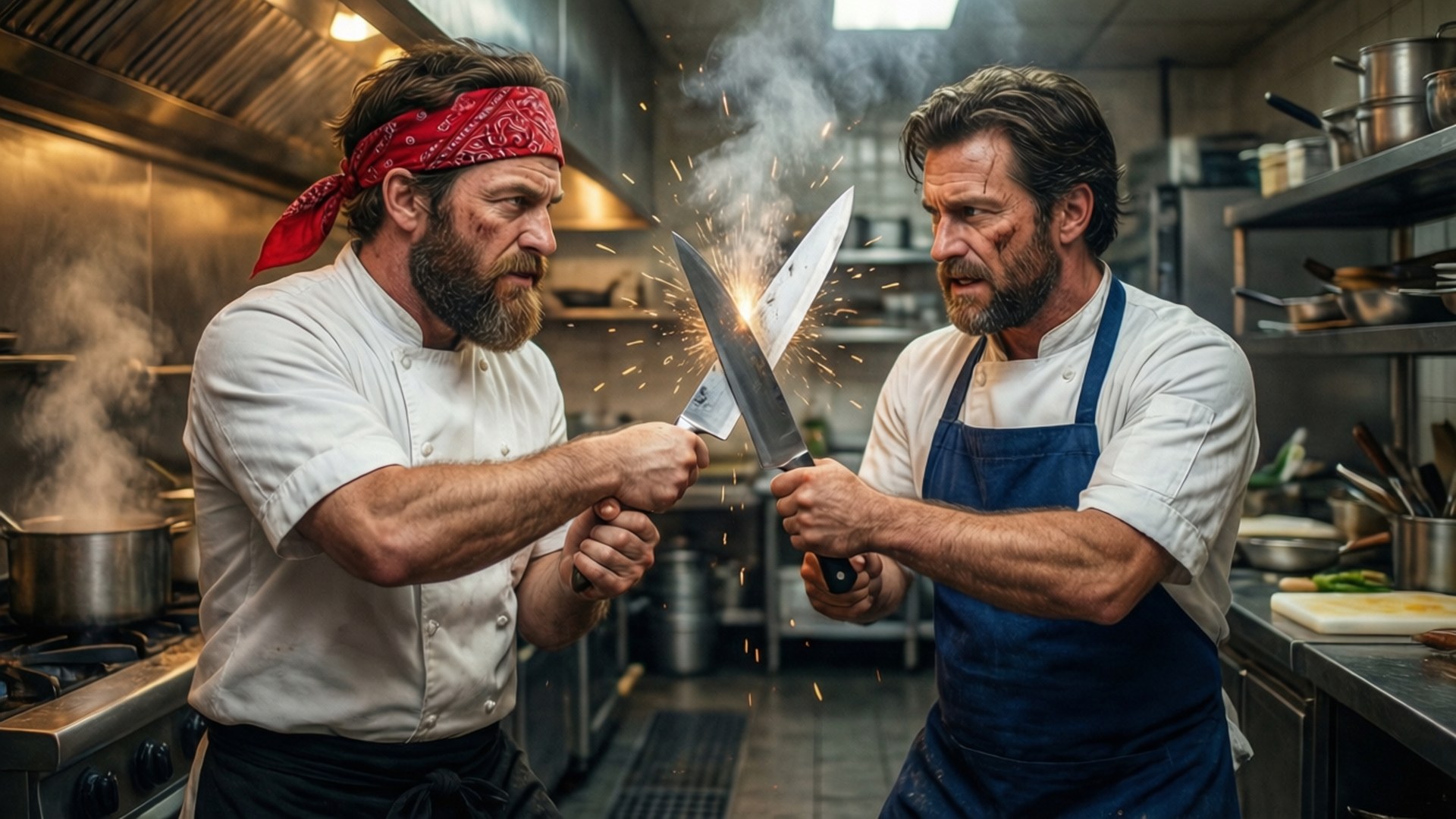 Knife Fight Kitchen by Wallpapers.art Studio