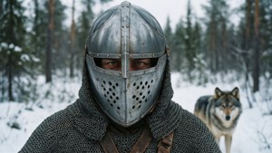 Knight Helmet in Taiga