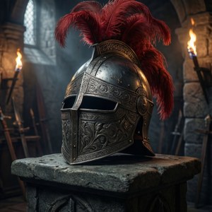 Knight's Engraved Helm