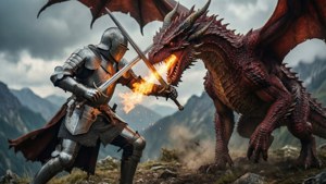 Knight vs Dragon