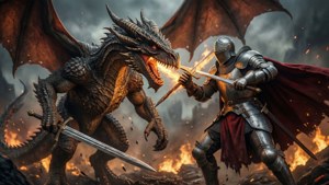 Knight vs Dragon
