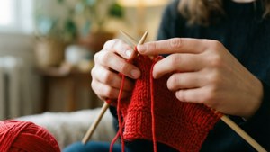Knitting Hands Close-Up
